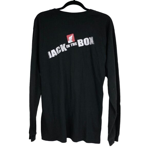 Vintage Jack in the Box Long-Sleeved T-Shirt, Work Uniform, Fast Food Logo SZ M - Picture 2 of 8